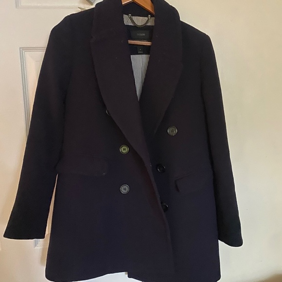 J Crew wool jacket, navy - Picture 1 of 3
